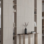 Denali Beige Concrete Look Porcelain Tile 12" x 24" Accent Wall