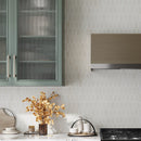 Denali Off-White Concrete Look Ceramic Mosaic Tile Kitchen Backsplash