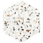 Desert Sand Terrazzo Hex Porcelain Tile | Tile Club