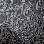 Gemstone chip black glass tile in matte and frosted finishes