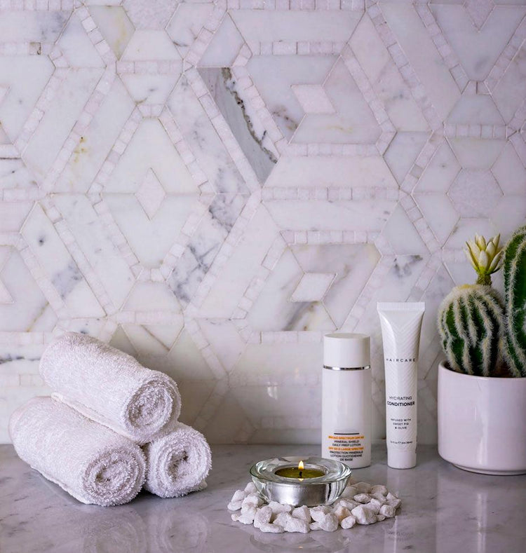carrara gold marble tile