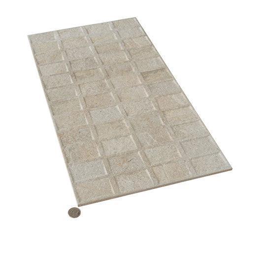 Dover Almond Deco Textured TIle | Tile Club