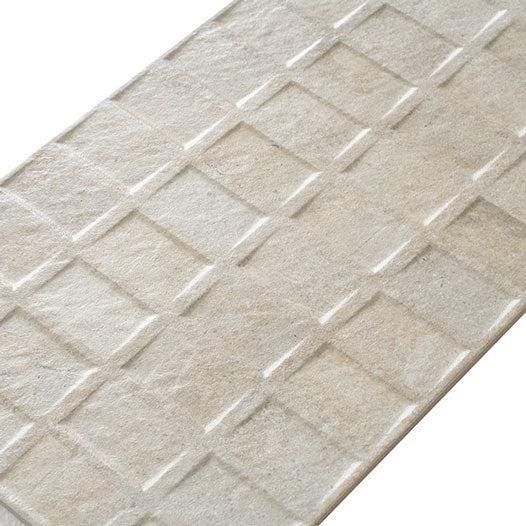 Dover Almond Deco Textured TIle | Tile Club