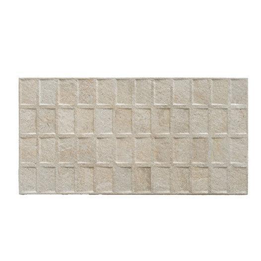 Dover Almond Deco Textured TIle | Tile Club