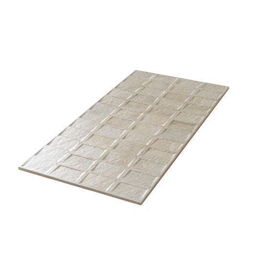 Dover Almond Deco Textured TIle | Tile Club