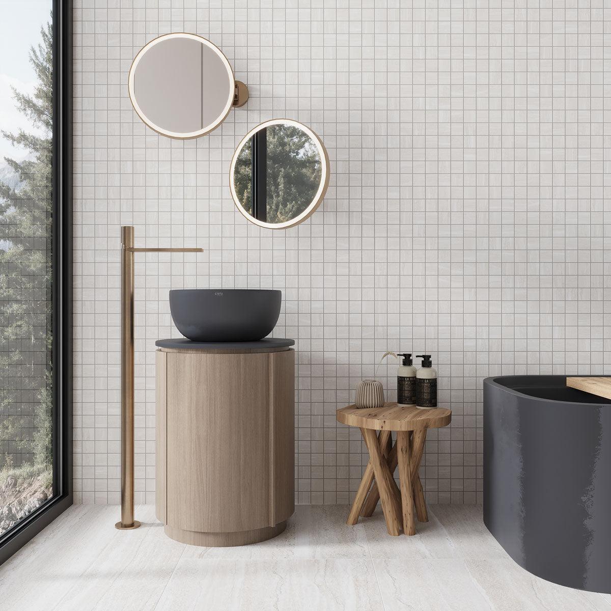 Dunescape Beige 2x2 Porcelain Mosaic Tile | Tile Club