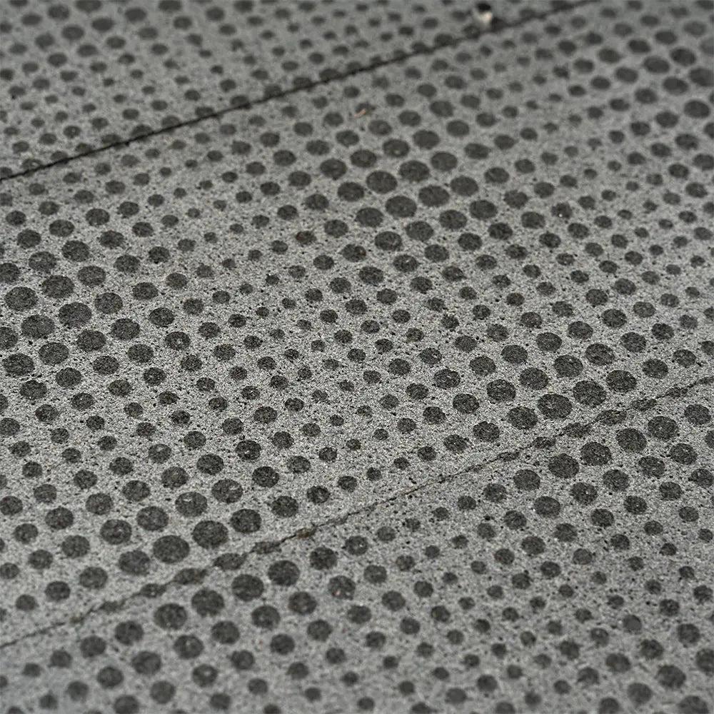 Black Dots Etched Subway Marble Tile | Tile Club