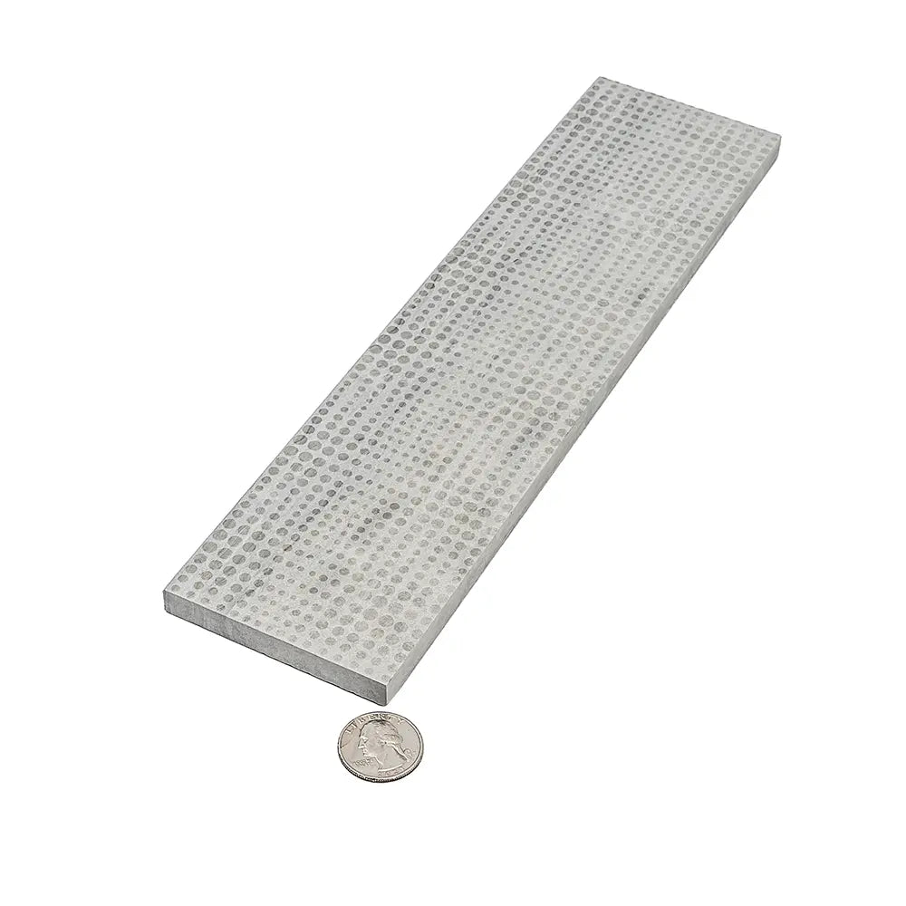 Grey Limestone Dots Etched Subway Tile | Tile Club
