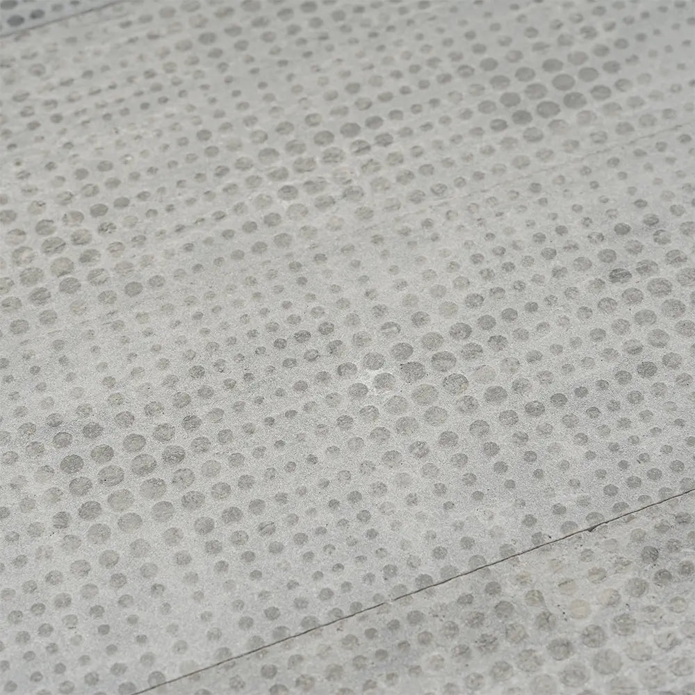 Grey Limestone Dots Etched Subway Tile | Tile Club