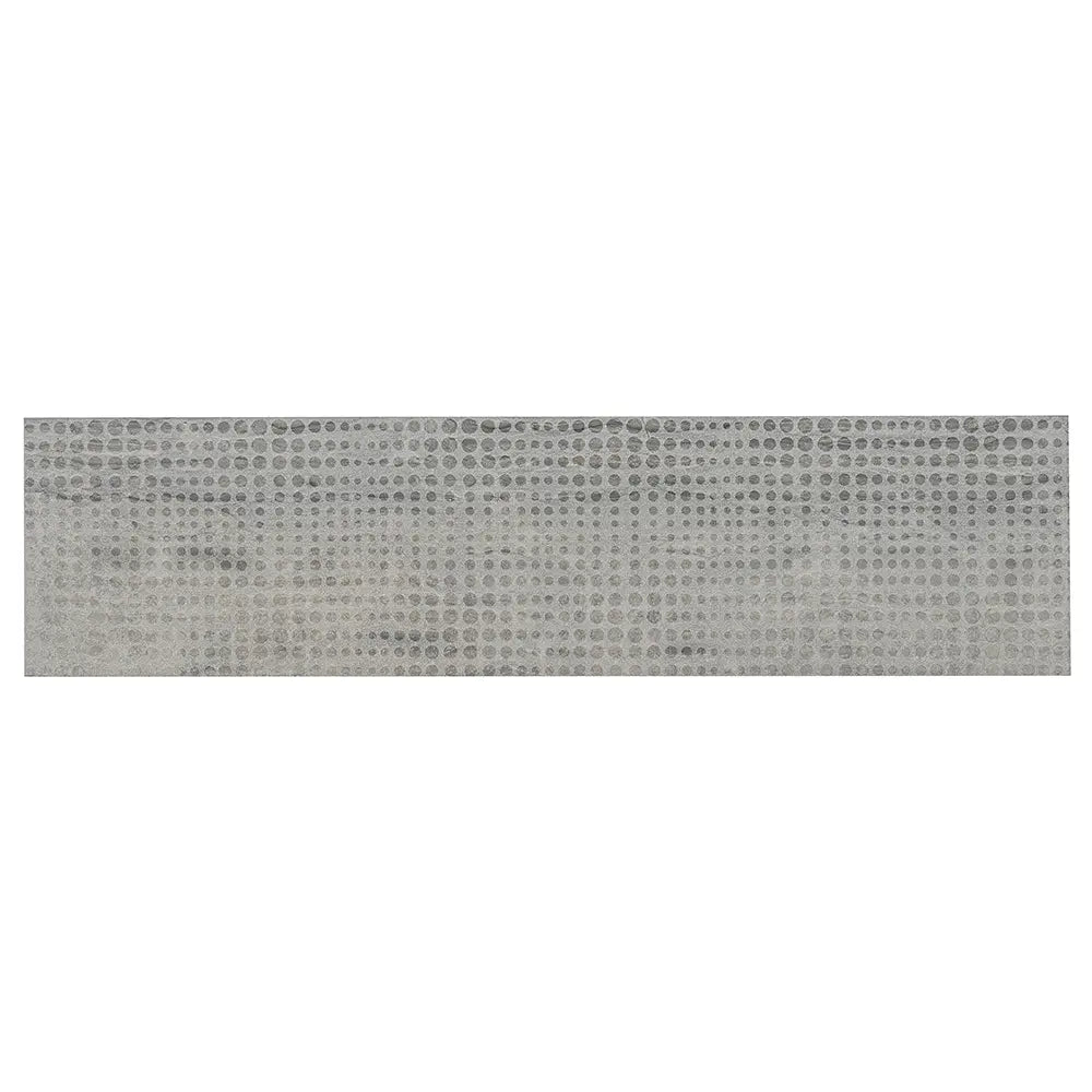 Grey Limestone Dots Etched Subway Tile | Tile Club