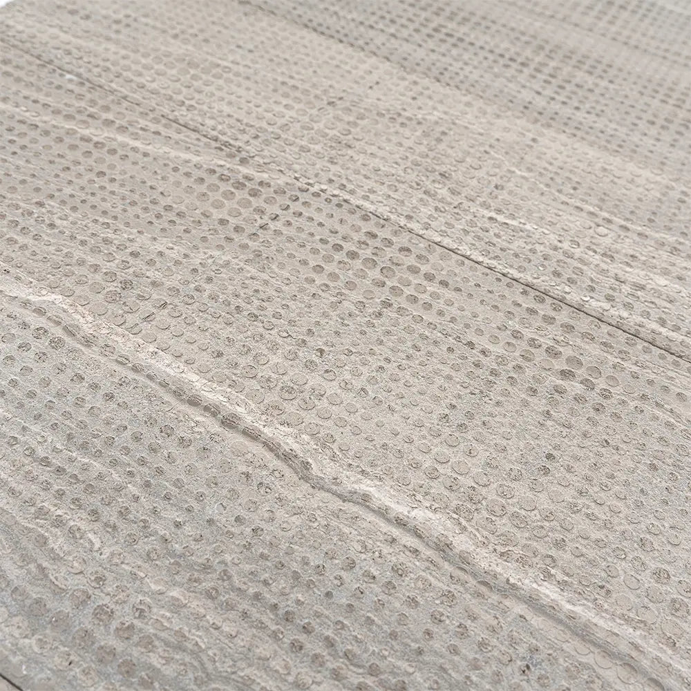 Wooden Beige Dots Etched Subway Marble Tile | Tile Club