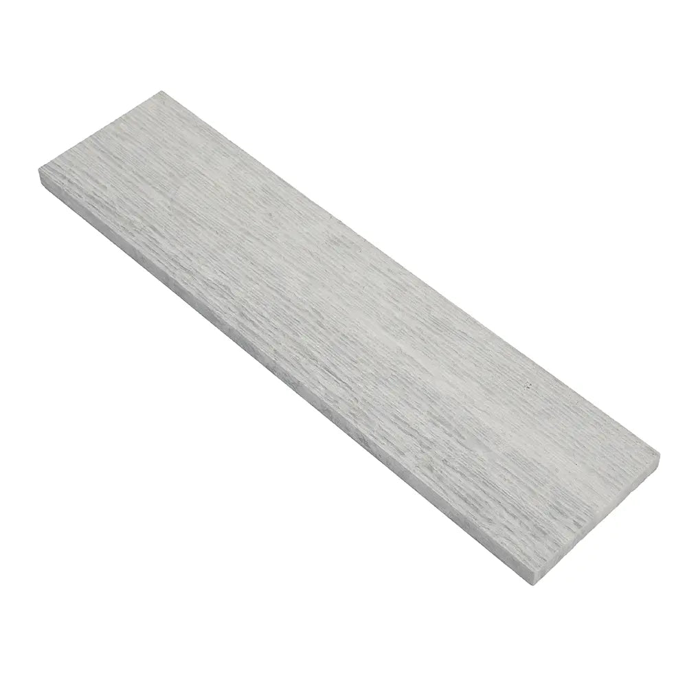 Grey Limestone Waves Etched Subway Tile | Tile Club