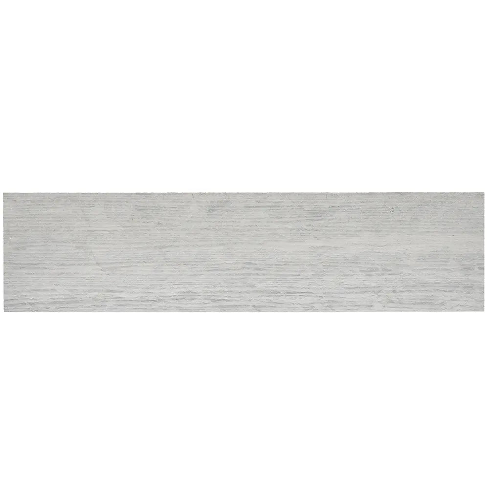 Grey Limestone Waves Etched Subway Tile | Tile Club