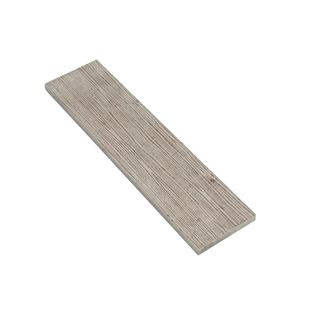Wooden Beige Waves Etched Subway Marble Tile | Tile Club