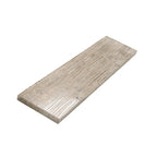 Wooden Beige Waves Etched Subway Marble Tile | Tile Club