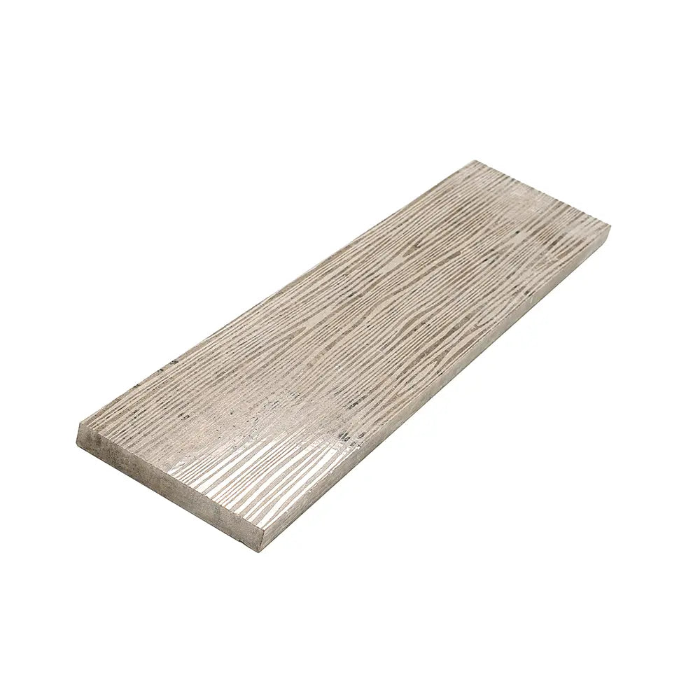 Wooden Beige Waves Etched Subway Marble Tile | Tile Club