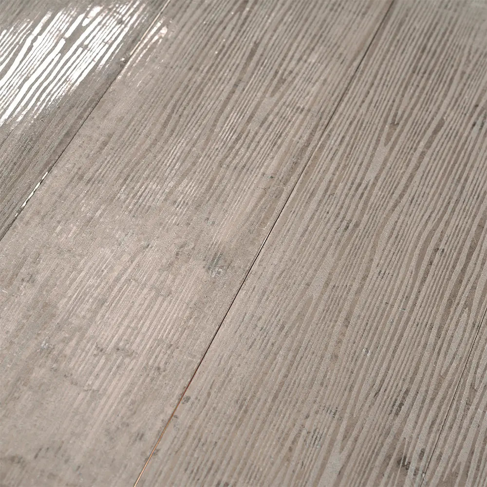 Wooden Beige Waves Etched Subway Marble Tile | Tile Club