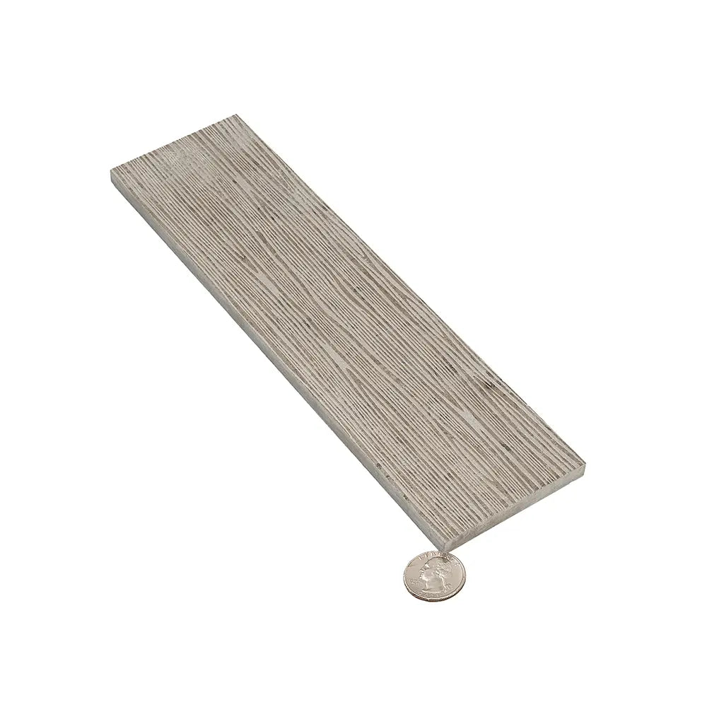 Wooden Beige Waves Etched Subway Marble Tile | Tile Club