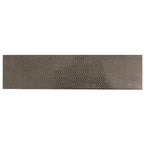 Black Chevron Etched Subway Marble Tile | Tile Club