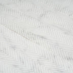 Carrara Chevron Etched Subway Marble Tile | Tile Club