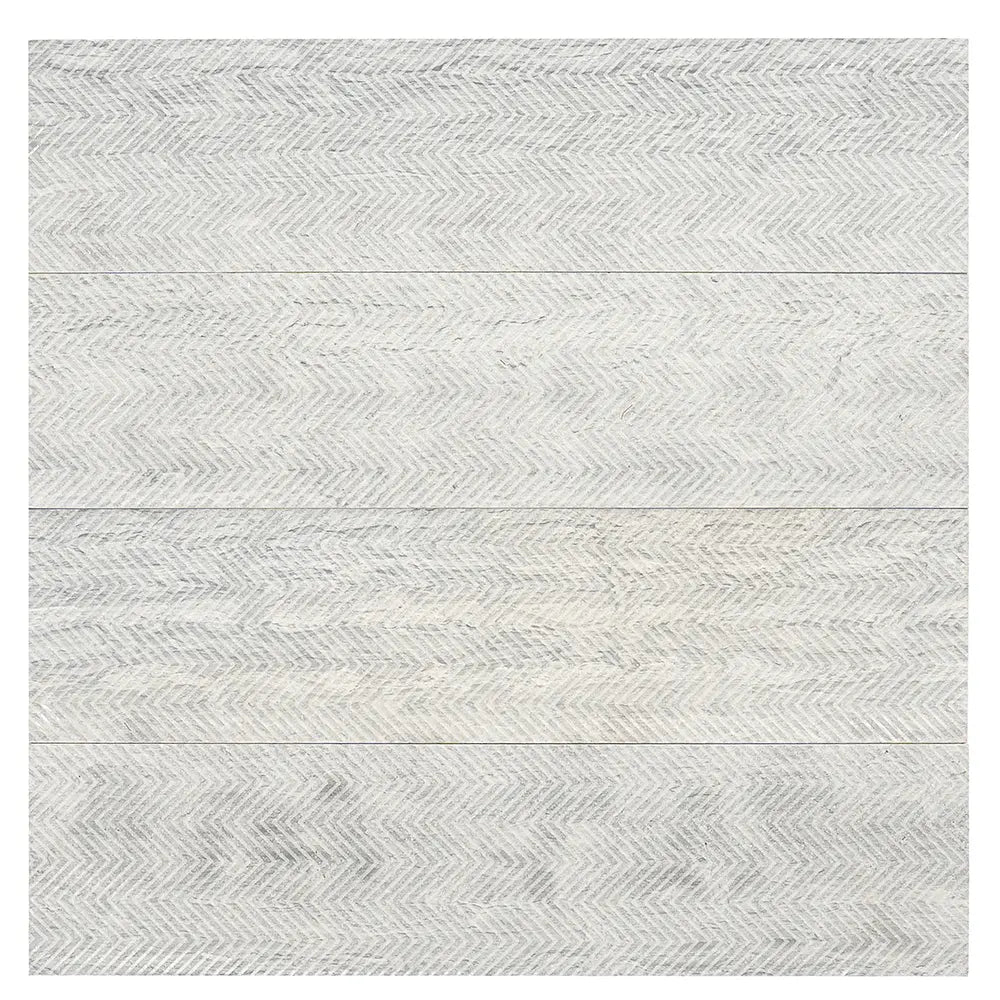 Grey Limestone Chevron Etched Subway Tile | Tile Club