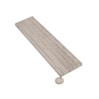 Wooden Beige Chevron Etched Subway Marble Tile | Tile Club