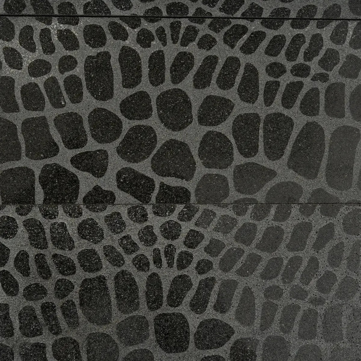 Black Gator Etched Subway Marble Tile | Tile Club