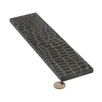 Black Gator Etched Subway Marble Tile | Tile Club