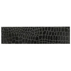 Black Gator Etched Subway Marble Tile | Tile Club