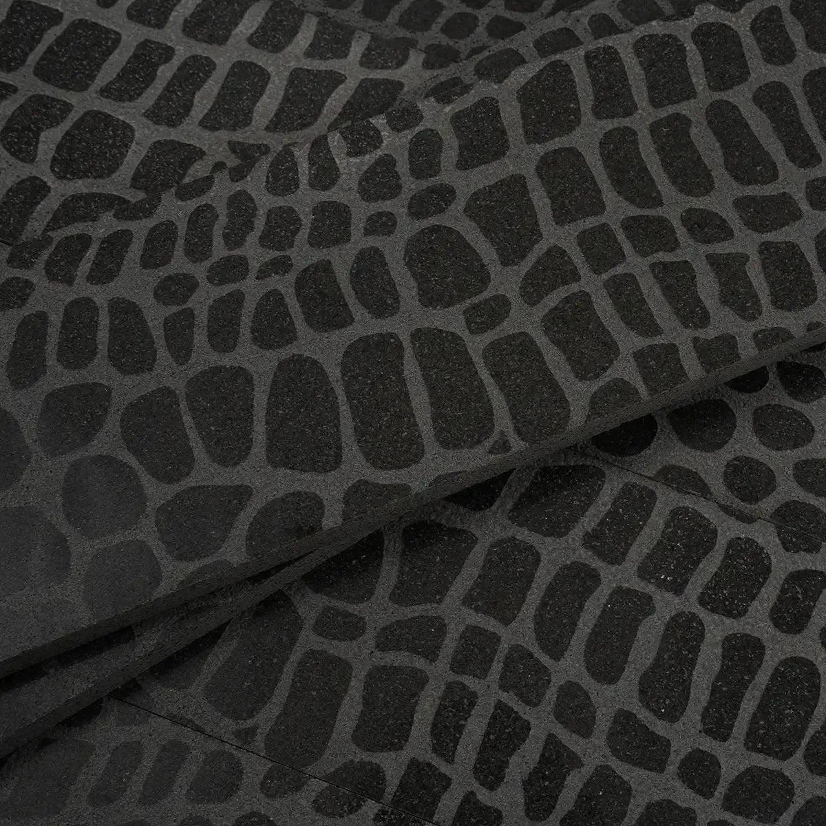 Black Gator Etched Subway Marble Tile | Tile Club