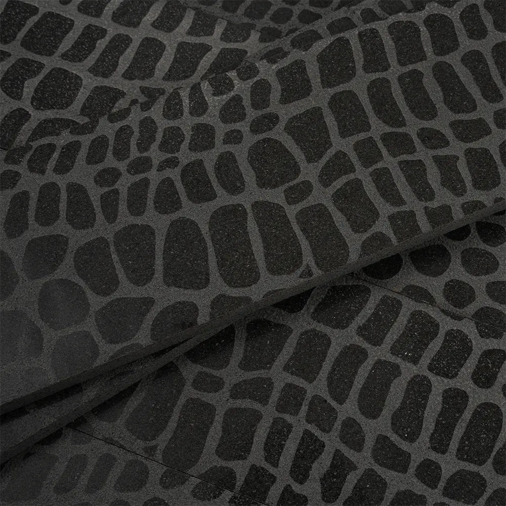 Black Gator Etched Subway Marble Tile | Tile Club