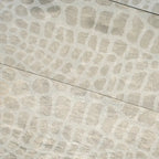 Grey Limestone Gator Etched Subway Tile | Tile Club