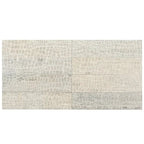 Grey Limestone Gator Etched Subway Tile | Tile Club