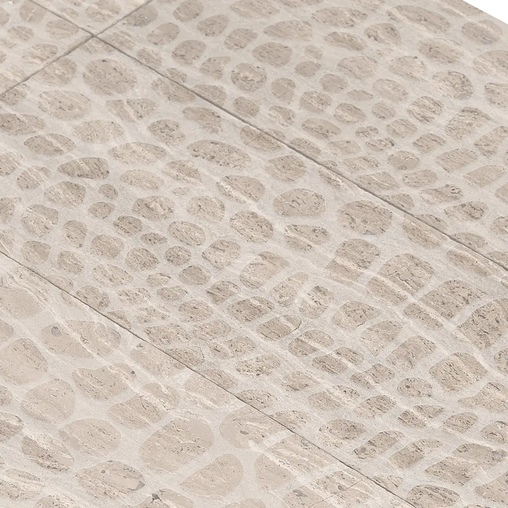 Wooden Beige Gator Etched Subway Marble Tile | Tile Club