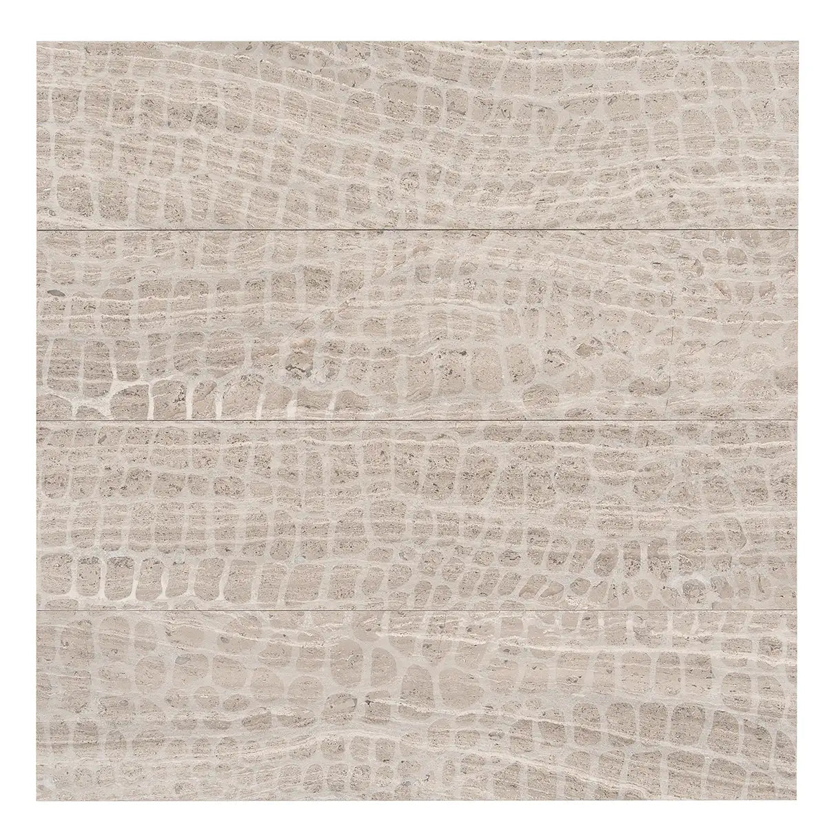Wooden Beige Gator Etched Subway Marble Tile | Tile Club