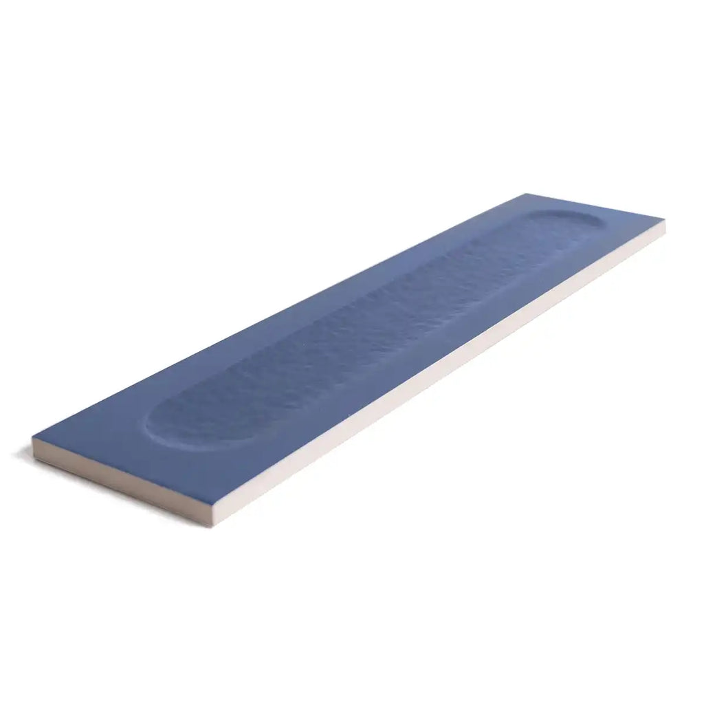 Brio Blue Dot 3D Ceramic Subway Tile Sample | Tile Club