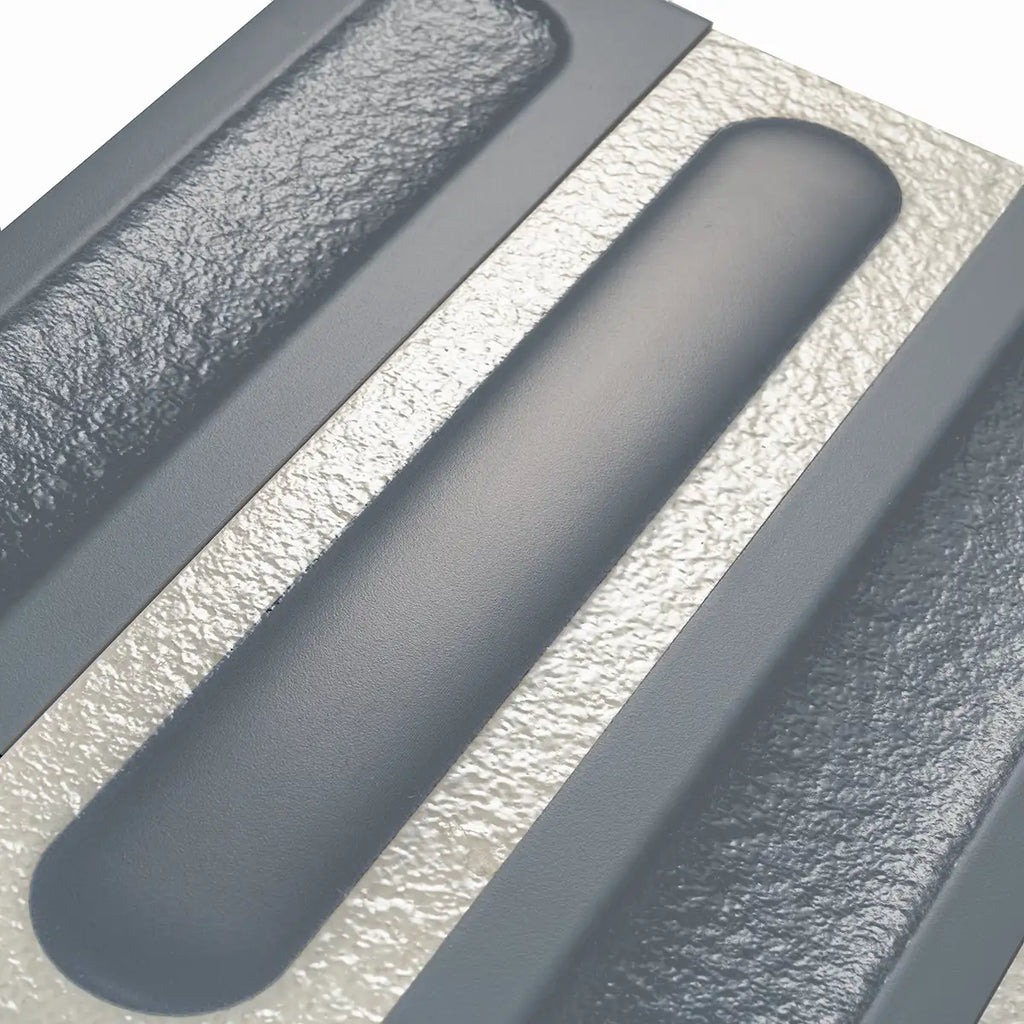 Brio White and Navy Dash 3D Ceramic Subway Tile | Tile Club