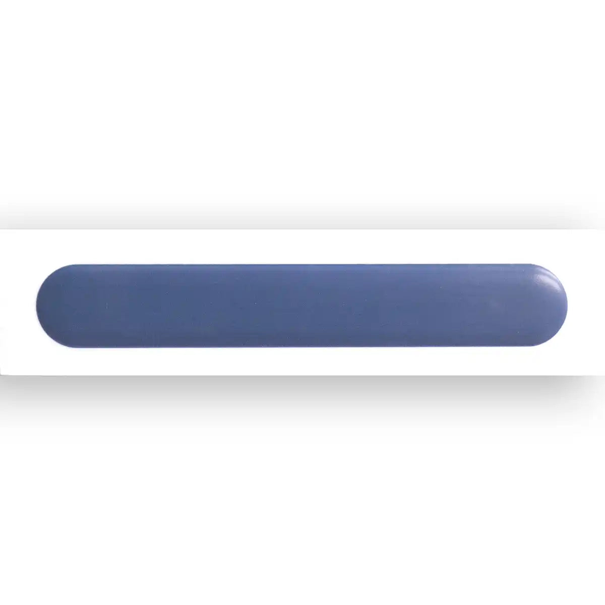 Brio White and Navy Dash 3D Ceramic Subway Tile Sample | Tile Club