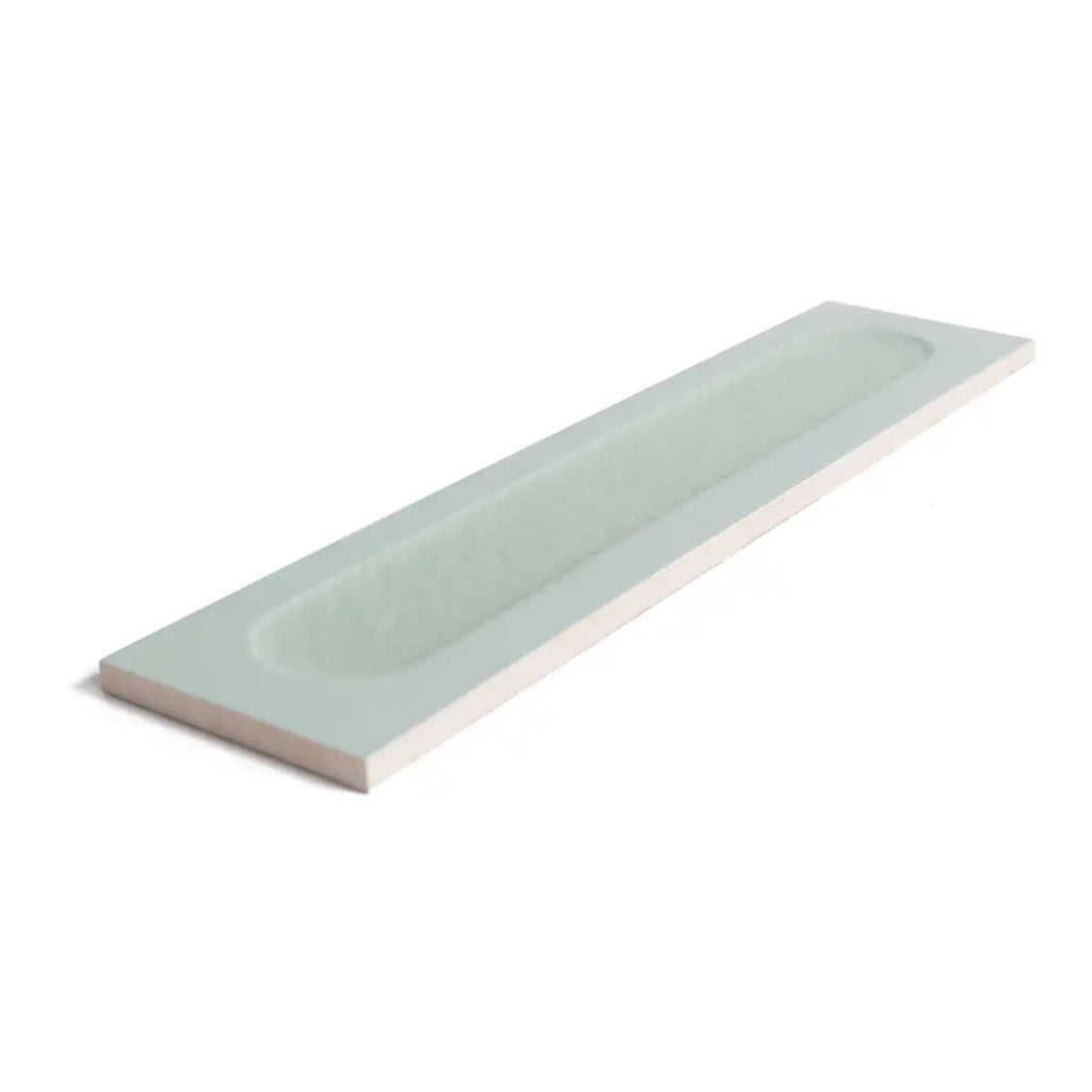 Brio Sage Dot 3D Ceramic Subway Tile Sample | Tile Club