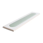 Brio White and Sage Dash 3D Ceramic Subway Tile Sample | Tile Club