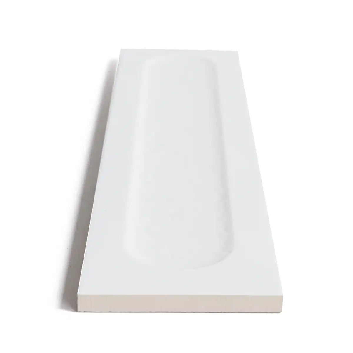 Brio White Dot 3D Ceramic Subway Tile Sample | Tile Club