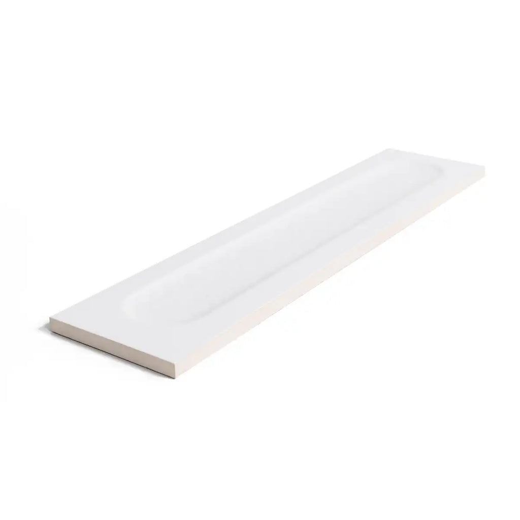 Brio White Dot 3D Ceramic Subway Tile Sample | Tile Club