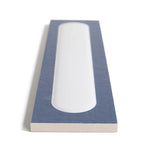 Brio Navy and White Dash 3D Ceramic Subway Tile Sample | Tile Club