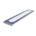 Brio Navy and White Dash 3D Ceramic Subway Tile Sample | Tile Club