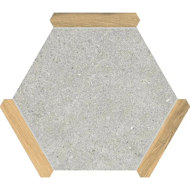 Montura Concrete Porcelain Hexagon Tile Sample
