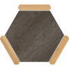 Montura Charcoal Concrete Porcelain Hexagon Tile