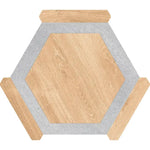 Montura Wood Look Porcelain Hexagon Tile Sample