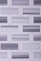Equator & Thassos Bricks Polished Mosaic Tile | Tile Club