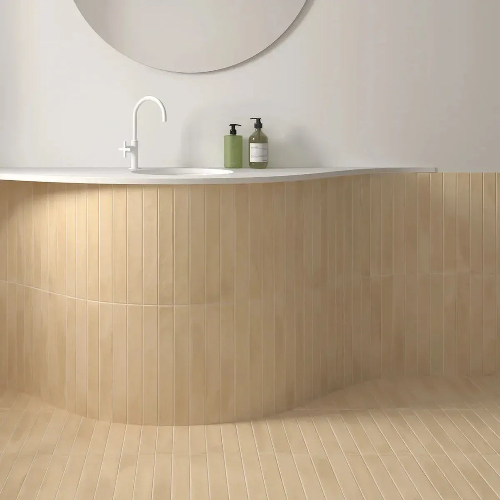 Alata Clay Porcelain Subway Tile 2x16 | Tile Club