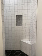 Eastern White and Bardiglio Flower Marble Tile | Tile Club